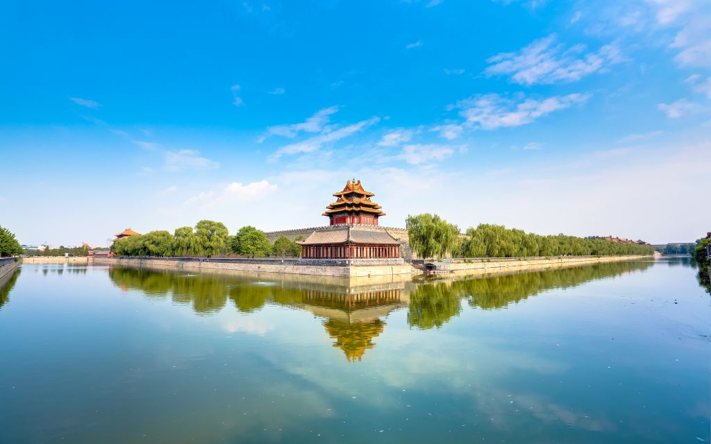 Дворец-Музей, Запретный Город, Озеро, Пекин, Китай, HD, 2K, 4K