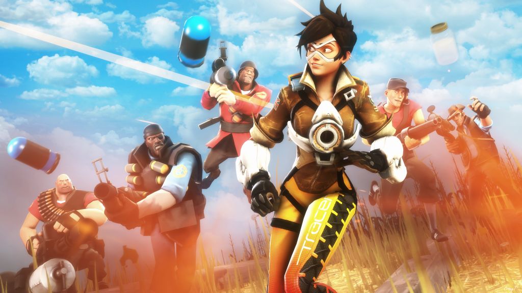 Tracer, Team Fortress 2, 4К, HD, 2K, 4K