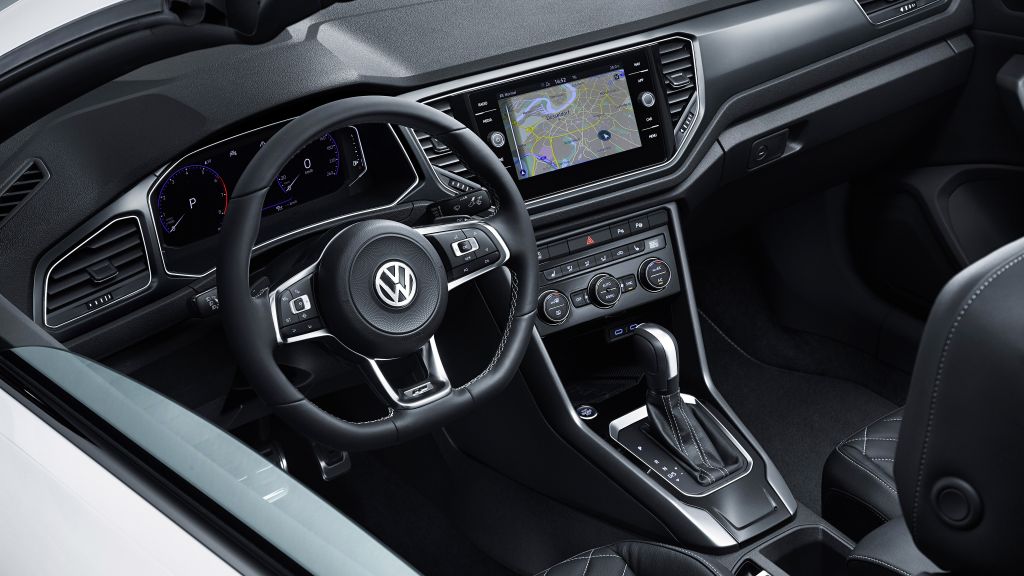 Volkswagen T-Roc Cabriolet R-Line, Интерьер, Автомобили 2020, HD, 2K, 4K, 5K