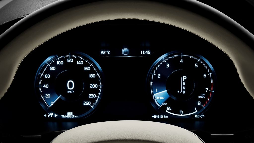 Volvo V90, Женевский Автосалон 2016, Комбинация Приборов, HD, 2K, 4K