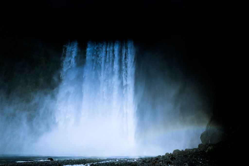 Водопад, Исландия, HD, 2K, 4K
