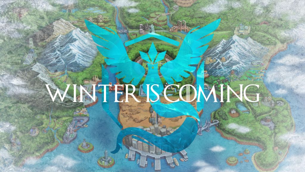 Зима Приближается, Pokemon Go, Team Mystic, Team Blue, HD, 2K, 4K