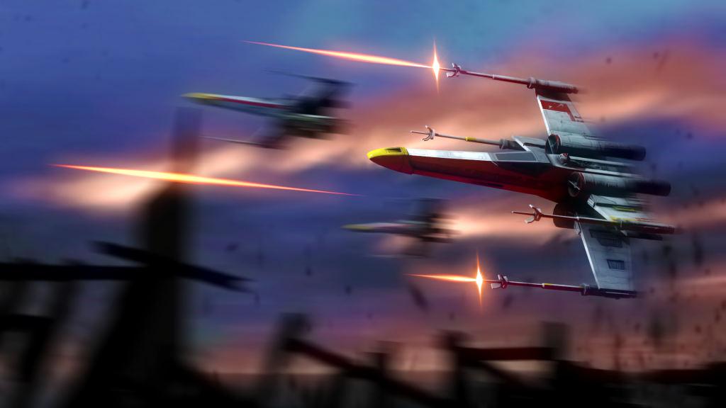 X-Wing Starfighter, Звездные Войны, HD, 2K